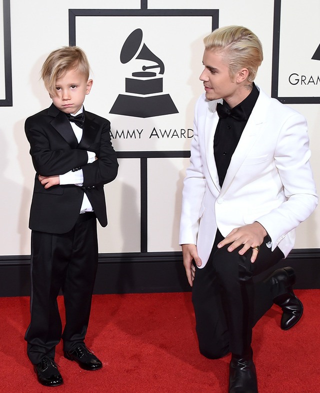 ジャスティン・ビーバー＆弟ジャクソン君-(C)Getty Images