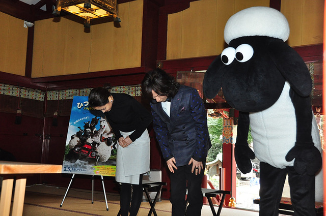 内田恭子、ダイアモンド ユカイ／『ひつじのショーンスペシャル～いたずらラマがやってきた～』ヒット祈願イベント