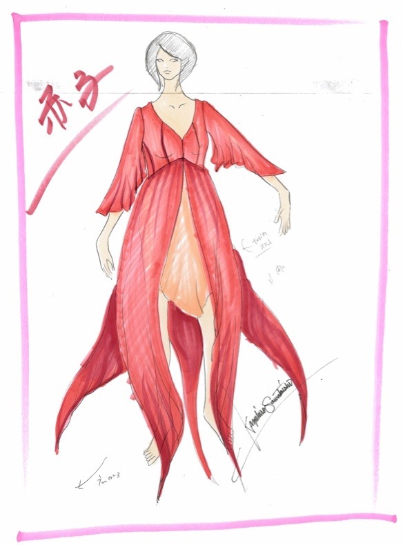 澤田石和寛によるデザイン画『蜜のあわれ』（Ｃ）2015『蜜のあわれ』製作委員会