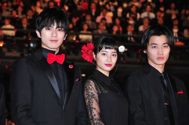 真剣佑＆広瀬すず＆野村周平／『ちはやふる 上の句』完成披露試写会