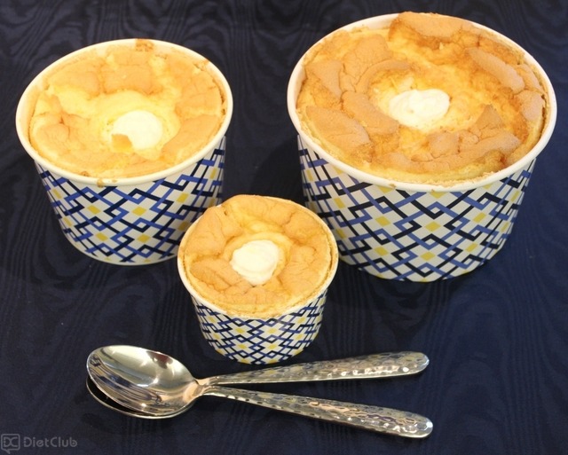 3サイズを用意。写真は、定番フレーバーの「ザ・シフォン（プレーン）」