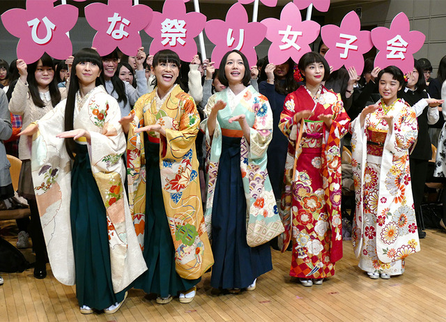 かしゆか、あ～ちゃん、のっち、広瀬すず、上白石萌音／『ちはやふる-上の句-』女性限定試写会