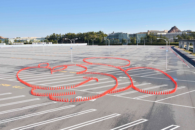 ミッキーマウスのコーンアート