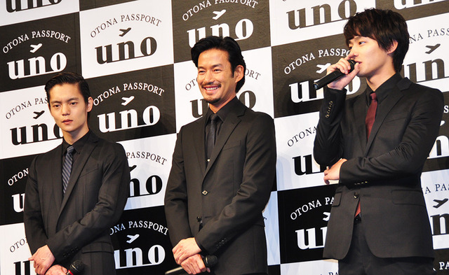窪田正孝＆野村周平＆竹野内豊／資生堂「UNO」新CM発表会