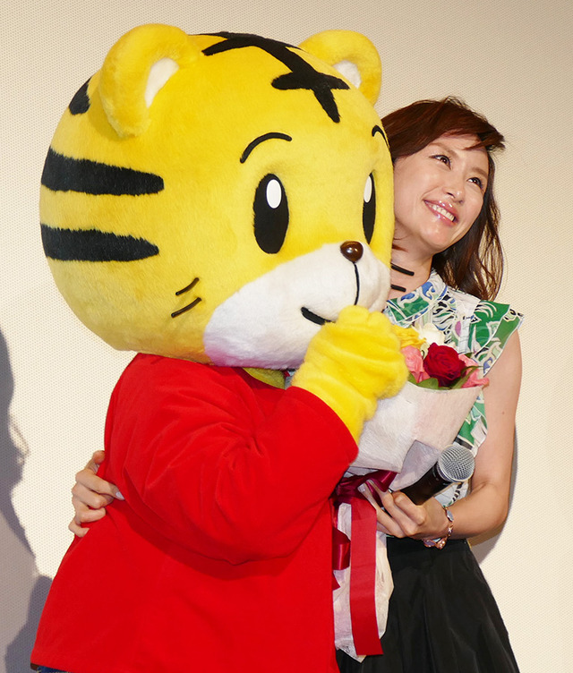 山口もえ／『しまじろうと えほんのくに』完成披露試写会