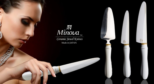 Minova Ceramic Jewel Knives（ミノバ セラミック ジュエル ナイフ）の新シリーズ「Pearl White（パール ホワイト）」が4月に新登場