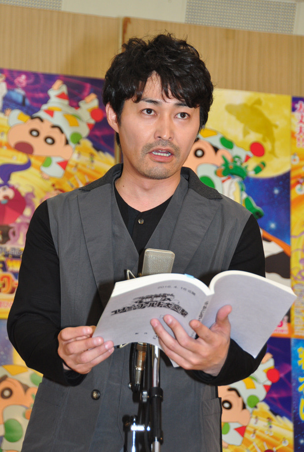 安田顕／『映画クレヨンしんちゃん　爆睡！ ユメミーワールド大突撃』公開アフレコ
