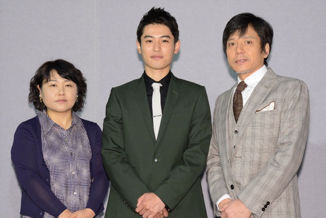 山下真和、堀井新太、勝村政信／創作テレビドラマ大賞「川獺」試写会