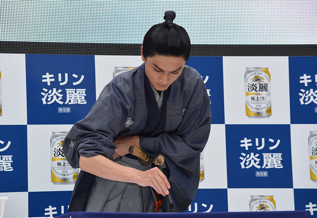 高良健吾／キリン 淡麗 極上＜生＞新CM発表会