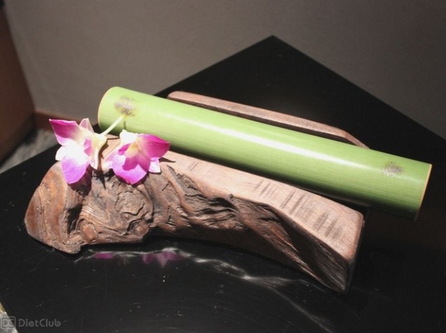 店内に展示されていた青竹