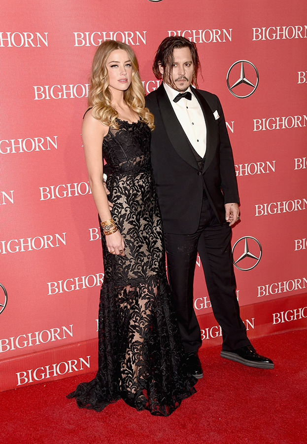 ジョニー・デップ＆アンバー・ハード-(C)Getty Images