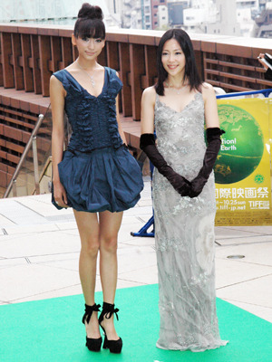 グリーンアンバサダーの杏と映画祭大使の木村佳乃