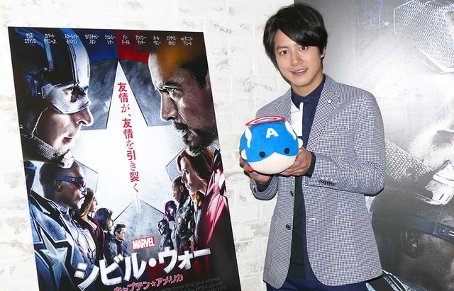 溝端淳平（ファルコン役）『シビル・ウォー／キャプテン・アメリカ』／photo：Ryo Uchida