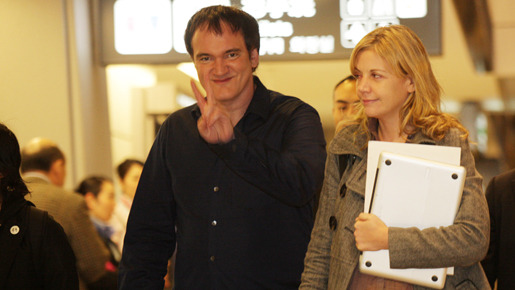 成田に到着したタランティーノ監督