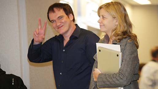 成田に到着したタランティーノ監督