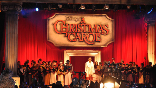 『Disney’s　クリスマス・キャロル』ロンドン・プレミア　本作のエンド・テーマを歌うオペラ歌手のアンドレア・ボチェッリ