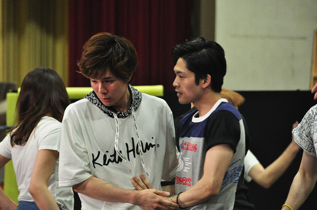 「ラディアント・ベイビー～キース・ヘリングの生涯～」の稽古の模様