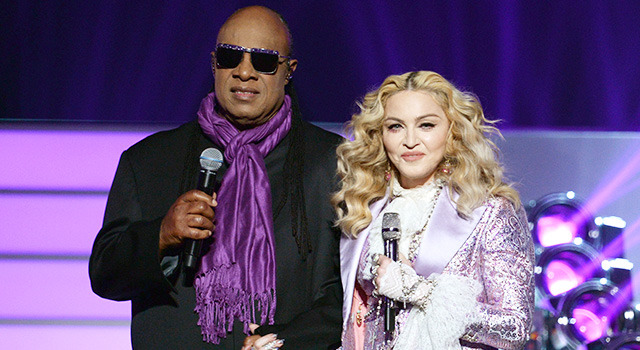 マドンナ＆スティーヴィー・ワンダー-(C)Getty Images