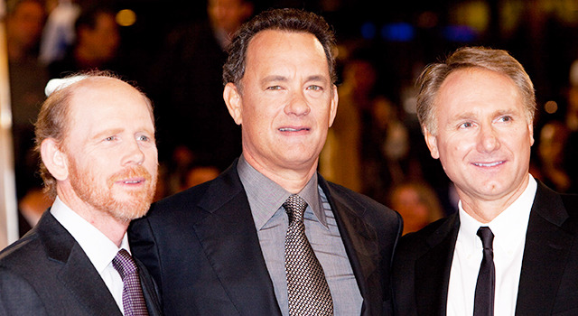 ロン・ハワード監督＆トム・ハンクス＆作家ダン・ブラウン -(C) Getty Images