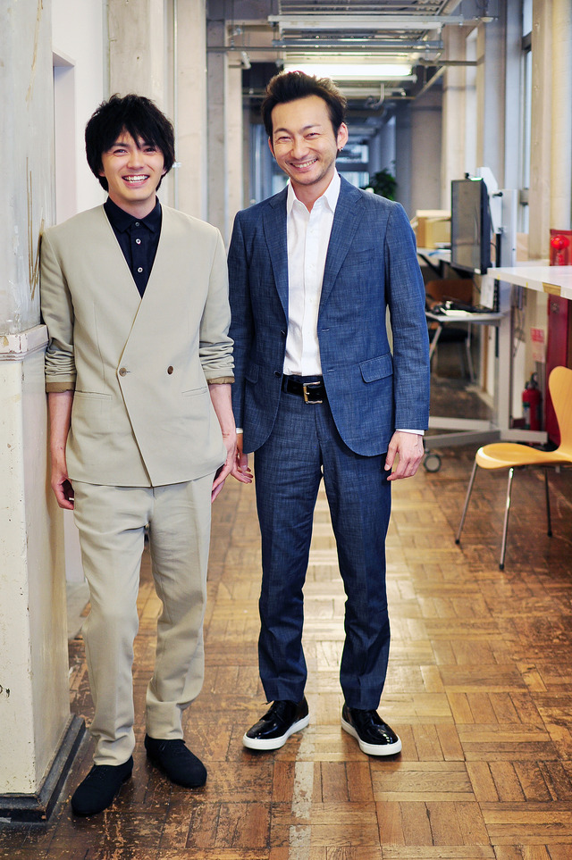 「火花」林遣都、波岡一喜／photo ：Naoki Kurozu