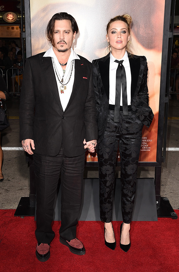 ジョニー・デップ＆アンバー・ハード-(C)Getty Images