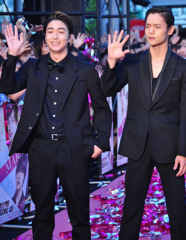 稲葉友＆窪田正孝／『MARS～ただ、君を愛してる～』ピンクカーペット