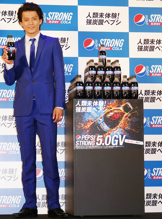 小栗旬／「ペプシストロング5.0GV」日本CM記者会見