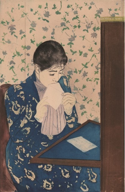 《手紙》1890-91年 ドライポイント、アクアチント 34.6×22.5cm アメリカ議会図書館蔵Image courtesy of the Prints & Photographs Division, Library of Congress