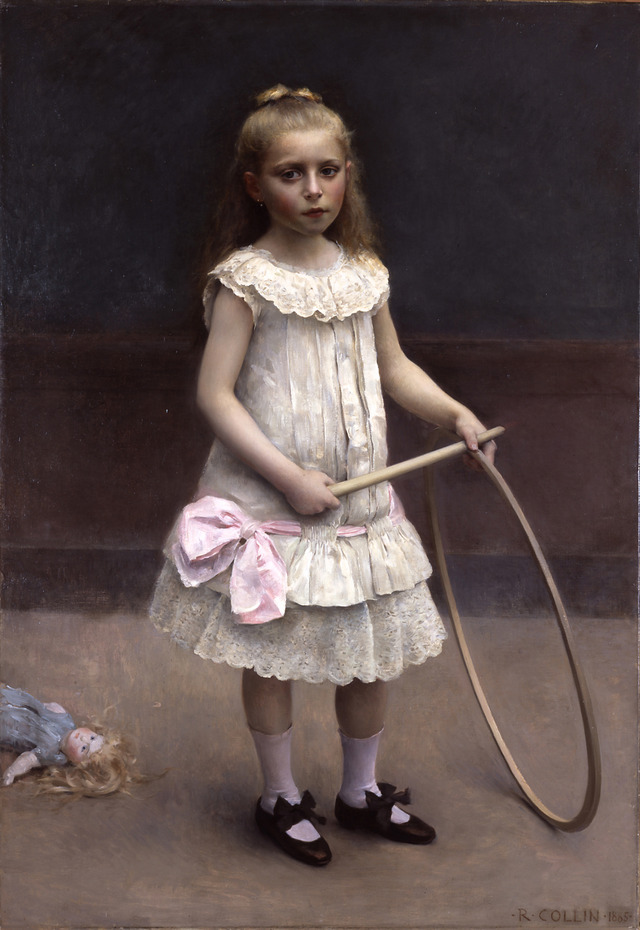 ラファエル・コランエリーズ　嬢の肖像　1885年油彩、キャンバス島根県立美術館蔵