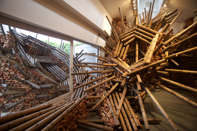 國安孝昌 《遠い地平》 2014年 個展「遠い地平」展示風景