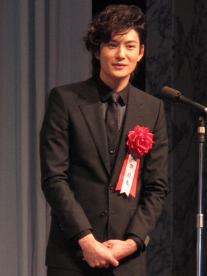 報知映画賞授賞式　新人賞の岡田将生　photo：Yoko Saito