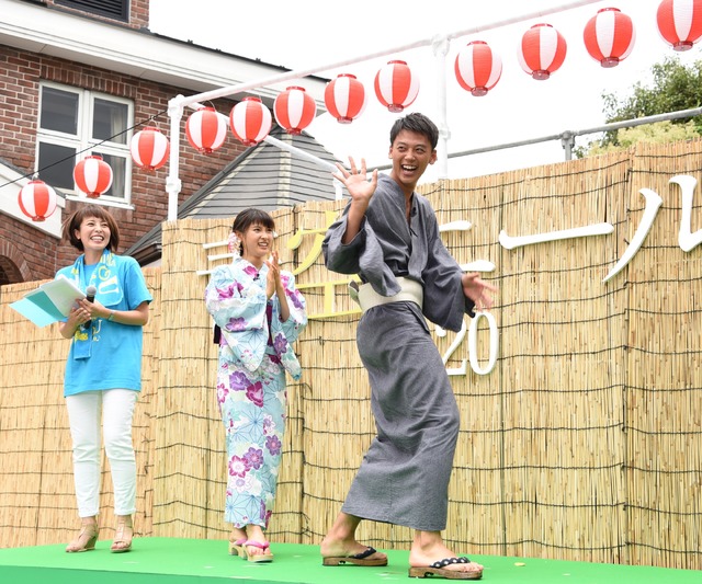 モノマネを披露する竹内涼真／映画『青空エール』の「青空夏祭り」イベント