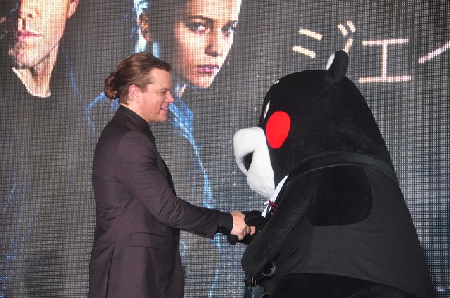 マット・デイモン＆くまモン／『ジェイソン・ボーン』ジャパンプレミア