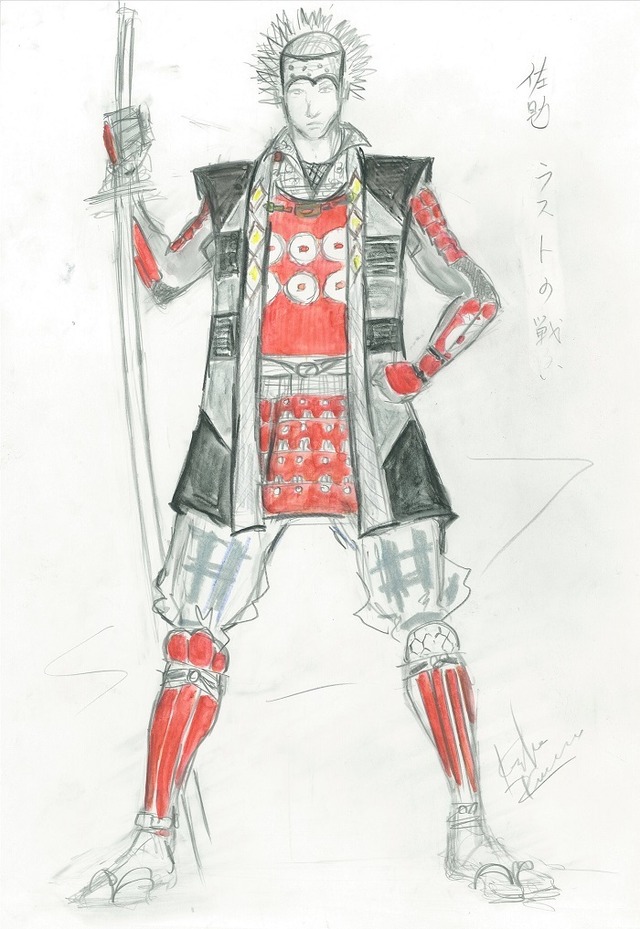 猿飛佐助デザイン画／『真田十勇士』　-(C)2016『真田十勇士』製作委員会