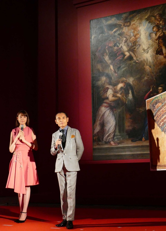 トリンドル玲奈＆片岡鶴太郎／『インフェルノ』公開記念イベント