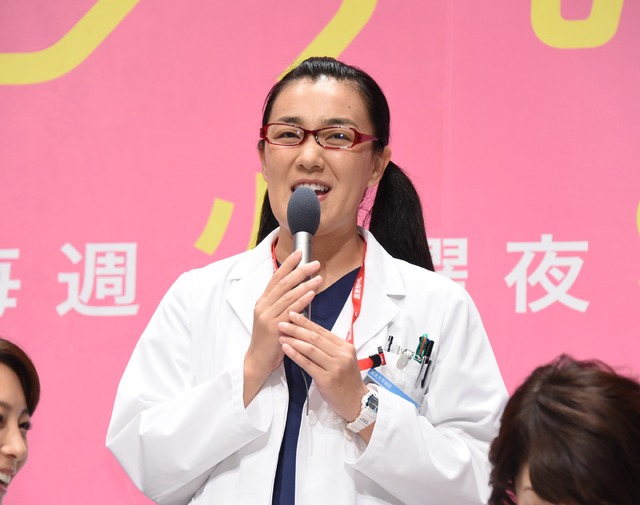 白鳥久美子（たんぽぽ）／ドラマ「メディカルチーム　レディ・ダ・ヴィンチの診断」の試写・制作発表会見
