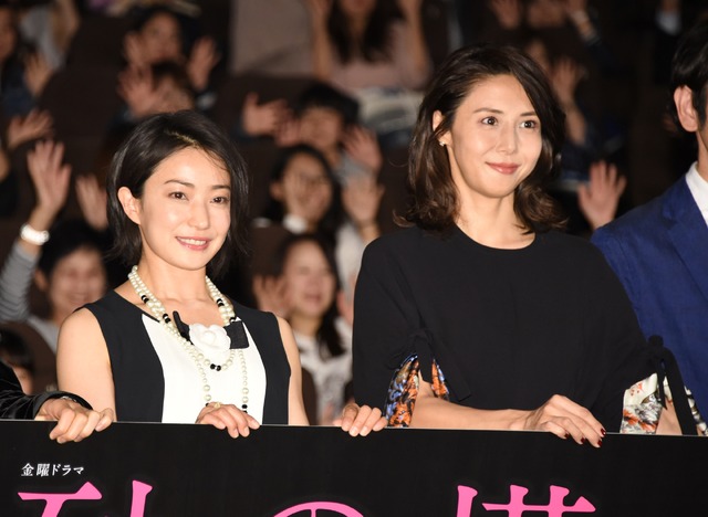 菅野美穂、松嶋菜々子／ドラマ「砂の塔～知りすぎた隣人」特別試写会＆舞台挨拶