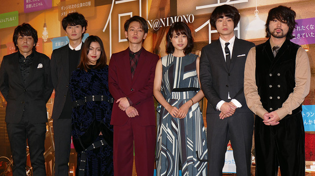 佐藤健、有村架純、二階堂ふみ、菅田将暉、岡田将生、山田孝之、三浦大輔監督／『何者』初日舞台挨拶