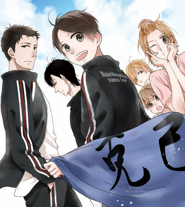 高校部活水泳漫画「男水！」原作イラスト