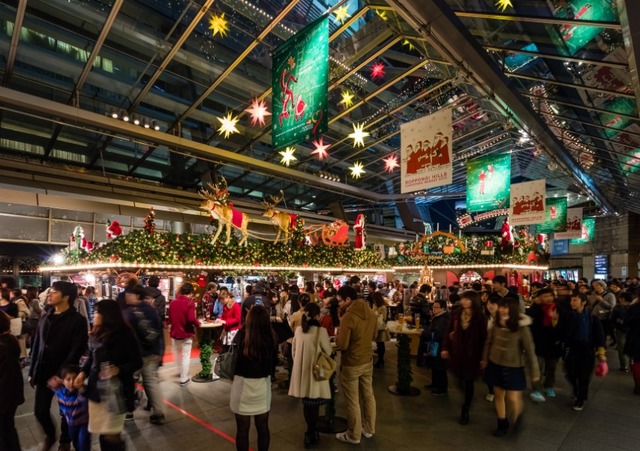 六本木ヒルズ クリスマスマーケット 昨年の様子