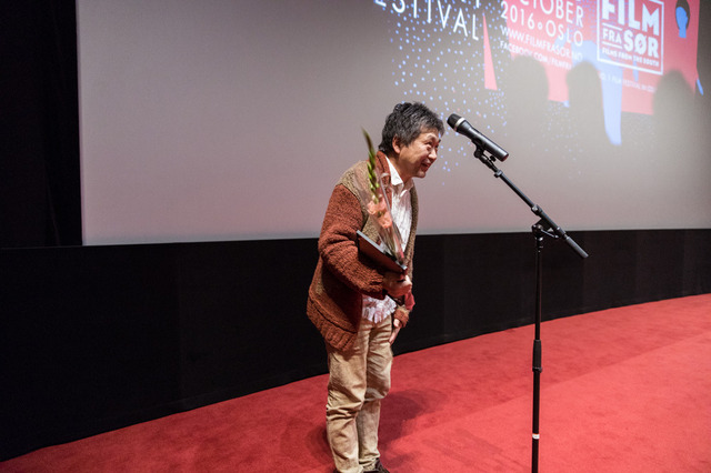 受賞した是枝裕和監督／第26回フィルムズ・フロム・ザ・サウス映画祭(C)Johnny Vaet Nordskog