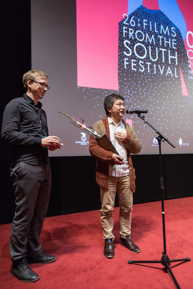 受賞した是枝裕和監督／第26回フィルムズ・フロム・ザ・サウス映画祭(C)Johnny Vaet Nordskog
