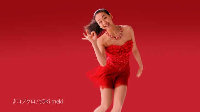 ロッテ「真っ赤って、ときめき。浅田真央スケート」篇