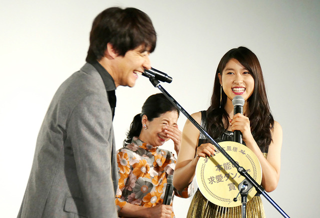 『金メダル男』初日舞台挨拶