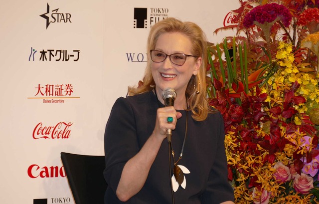 メリル・ストリープ／『マダム・フローレンス！ 夢見るふたり』記者会見