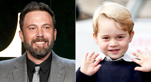 ベン・アフレック＆ジョージ王子--(C)Getty Images