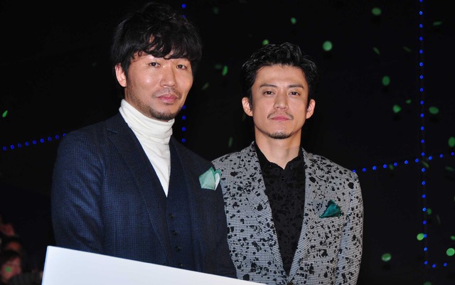 高橋努＆小栗旬／「代償」完成披露試写会