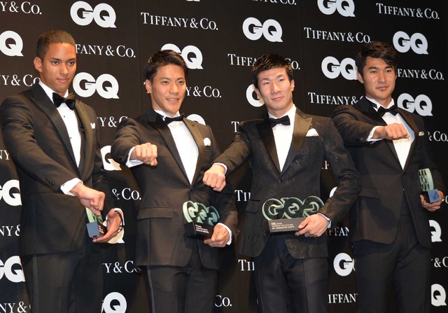 飯塚翔太選手、桐生祥秀選手、ケンブリッジ飛鳥選手、山縣亮太選手「GQ MEN OF THE YEAR 2016」授賞式