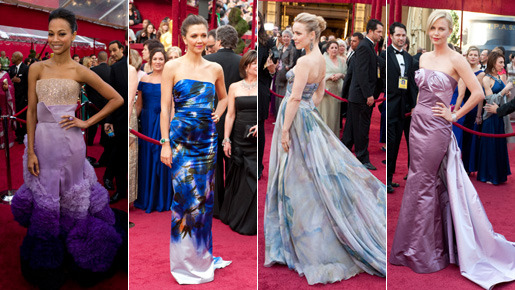 （左から）ゾーイ・サルダナ、マギー・ギレンホール、レイチェル・マクアダムス、シャーリーズ・セロン　photo：Greg Harbaugh / Richard Harbaugh / Matt Petit /(C) A.M.P.A.S.