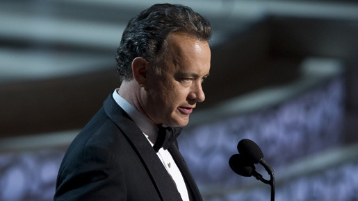 あわただしく作品賞を発表したトム・ハンクス　Matt Petit / (C)  A.M.P.A.S.